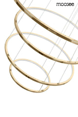 Lámpara colgante Ring Slim XL dorada