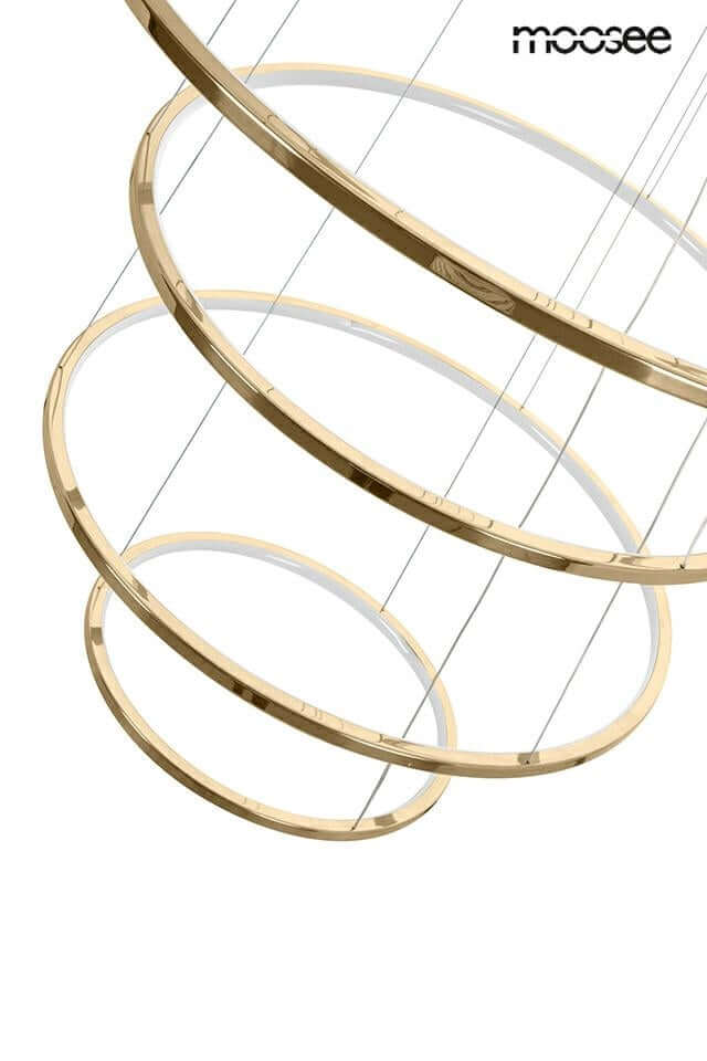 Lámpara colgante Ring Slim XL dorada