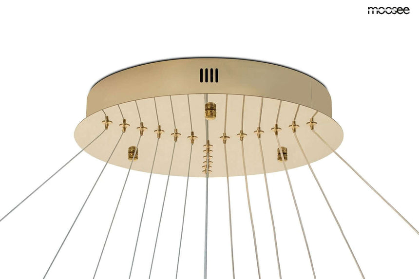 Lámpara colgante Ring Slim XL dorada