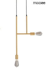 Lámpara colgante Riva 2 dorada