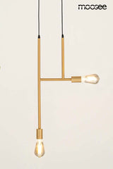 Lámpara colgante Riva 2 dorada