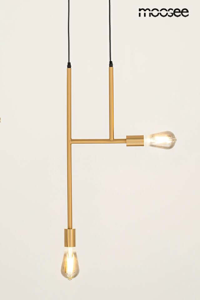 Lámpara colgante Riva 2 dorada