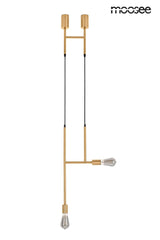 Lámpara colgante Riva 2 dorada