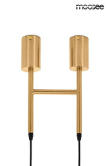 Lámpara colgante Riva 2 dorada