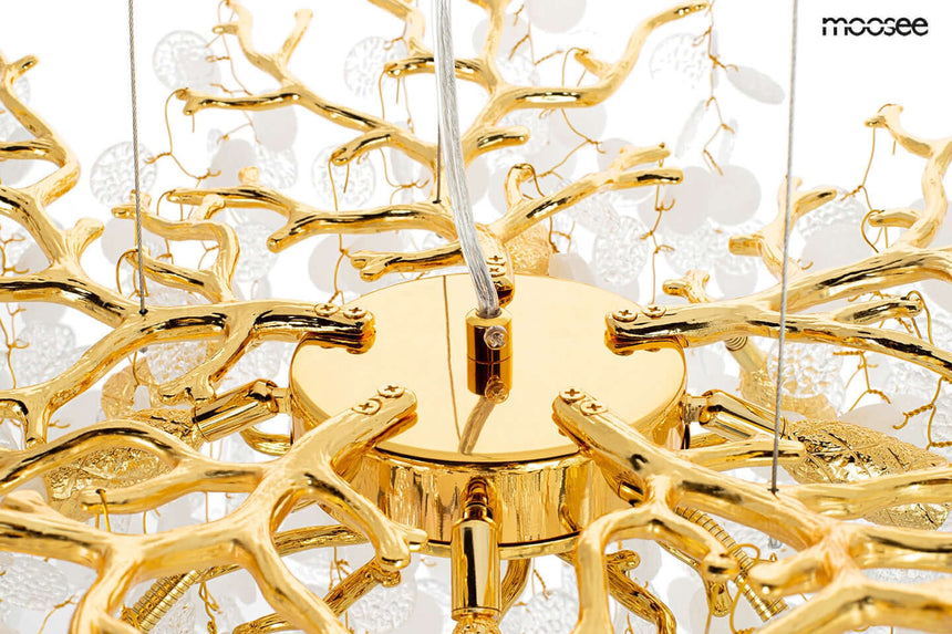 Lámpara colgante Riviera 80 dorada