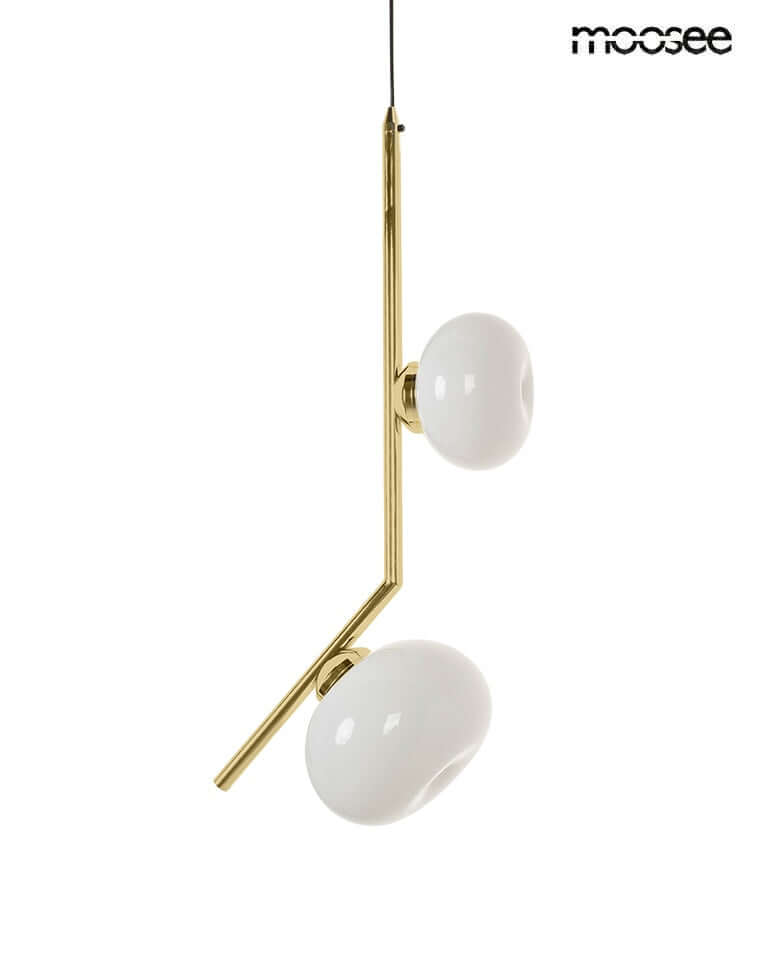 Lámpara colgante Rugia dorada