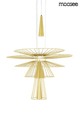 Lámpara colgante Sesto dorada