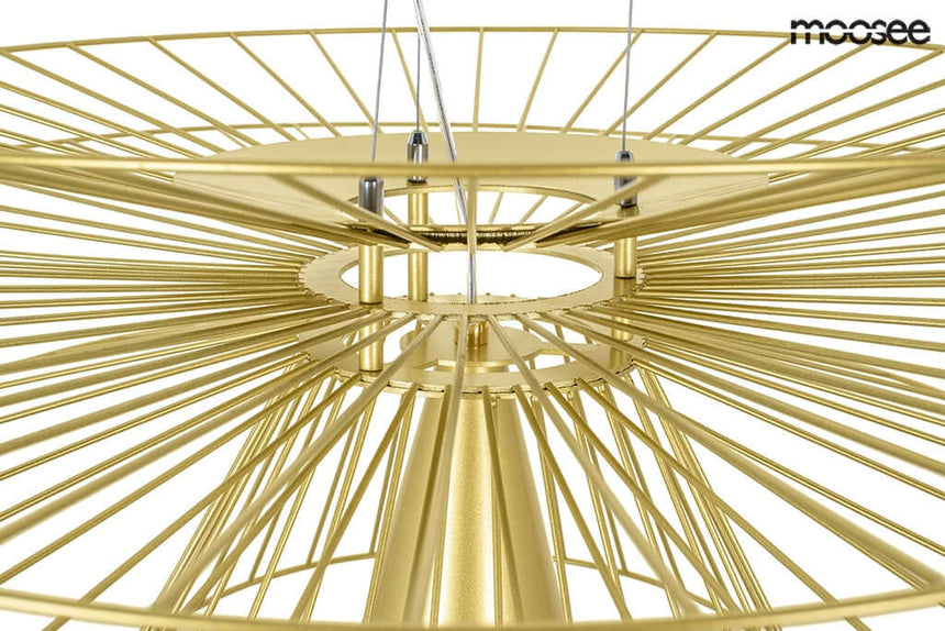 Lámpara colgante Sesto dorada