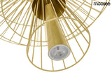 Lámpara colgante Sesto dorada