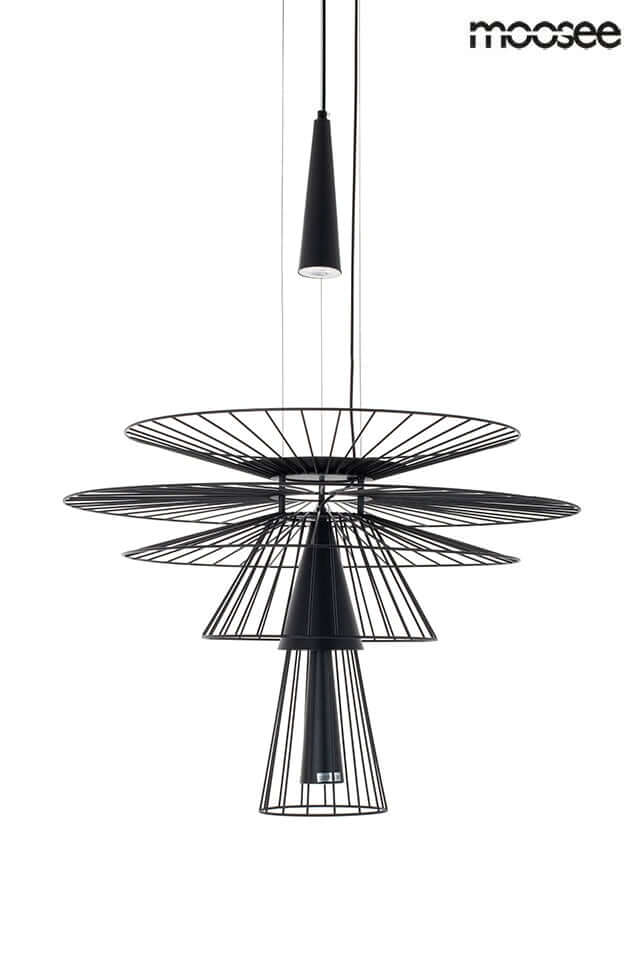 Lámpara colgante Sesto negra