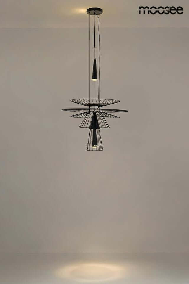 Lámpara colgante Sesto negra