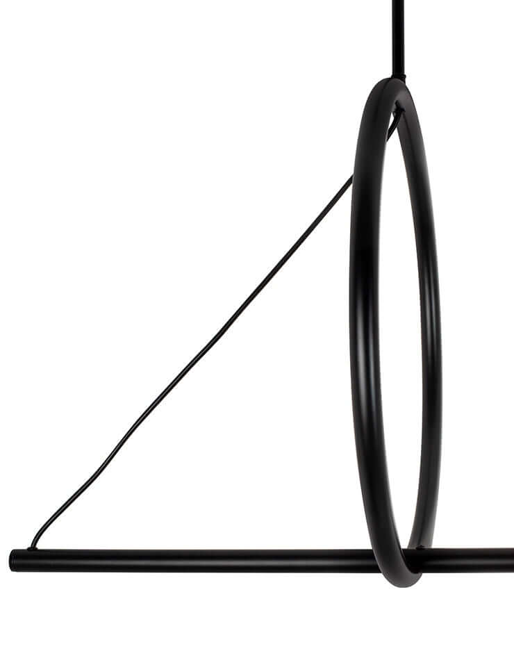 Lámpara colgante Stick negra
