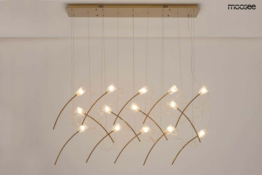 Tulippe 14 Line függőlámpa arany