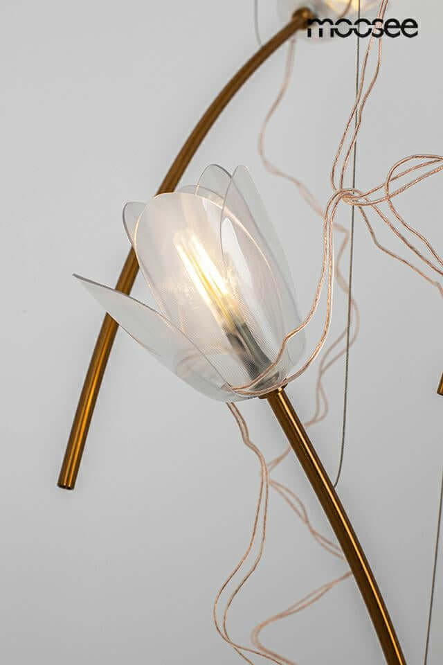 Tulippe 14 Line függőlámpa arany