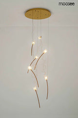 Tulippe 7 Disc függőlámpa arany