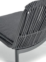 Grattoni kültéri teraszszék Como antracit