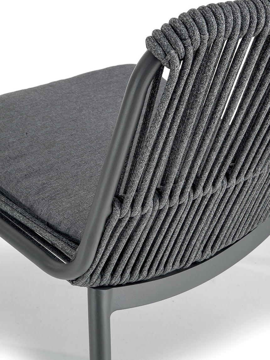 Grattoni kültéri teraszszék Como antracit