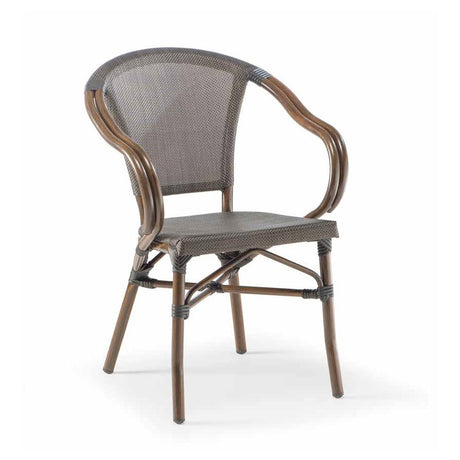 Silla de patio exterior Grattoni 950 marrón